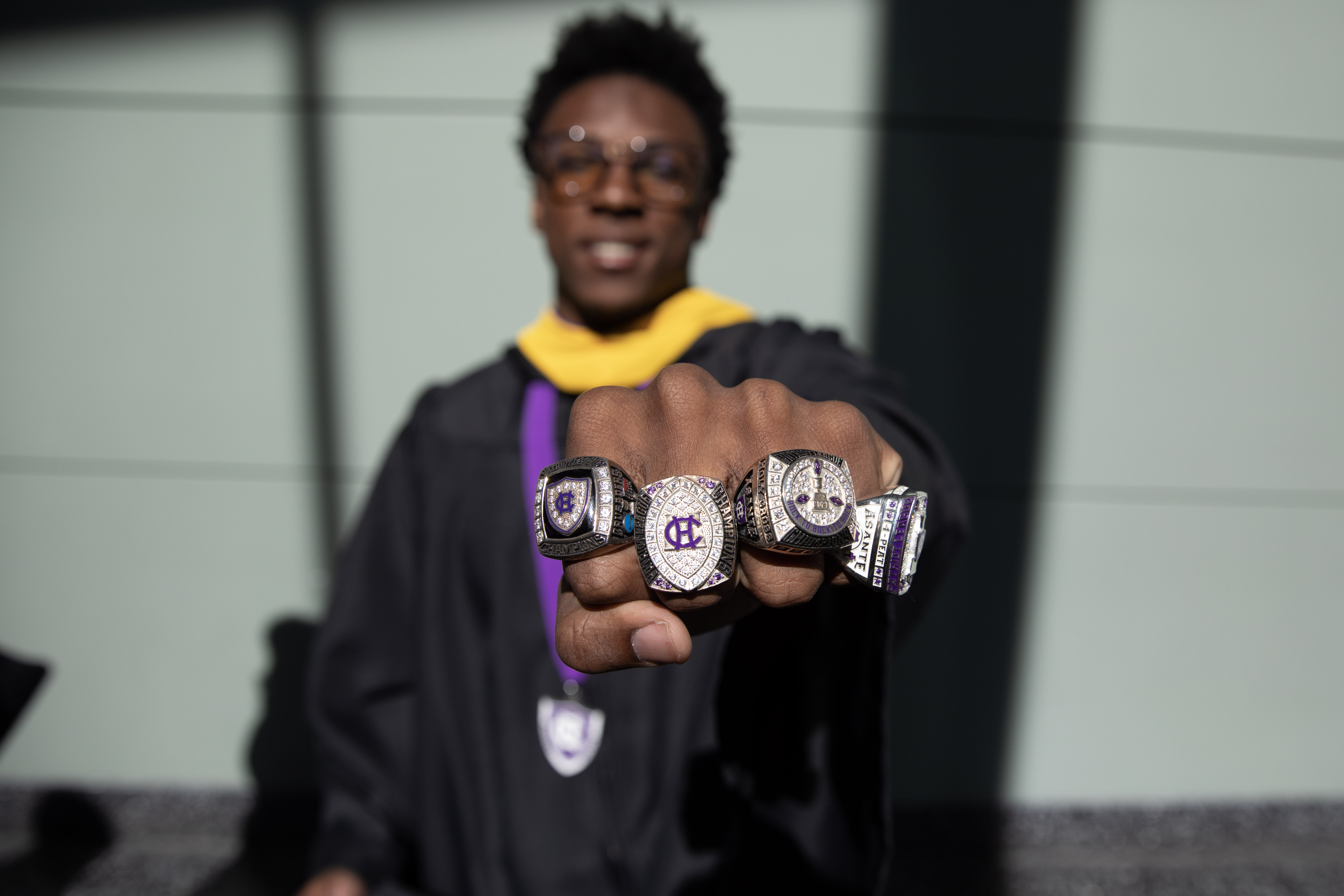 A college graduate during commecement