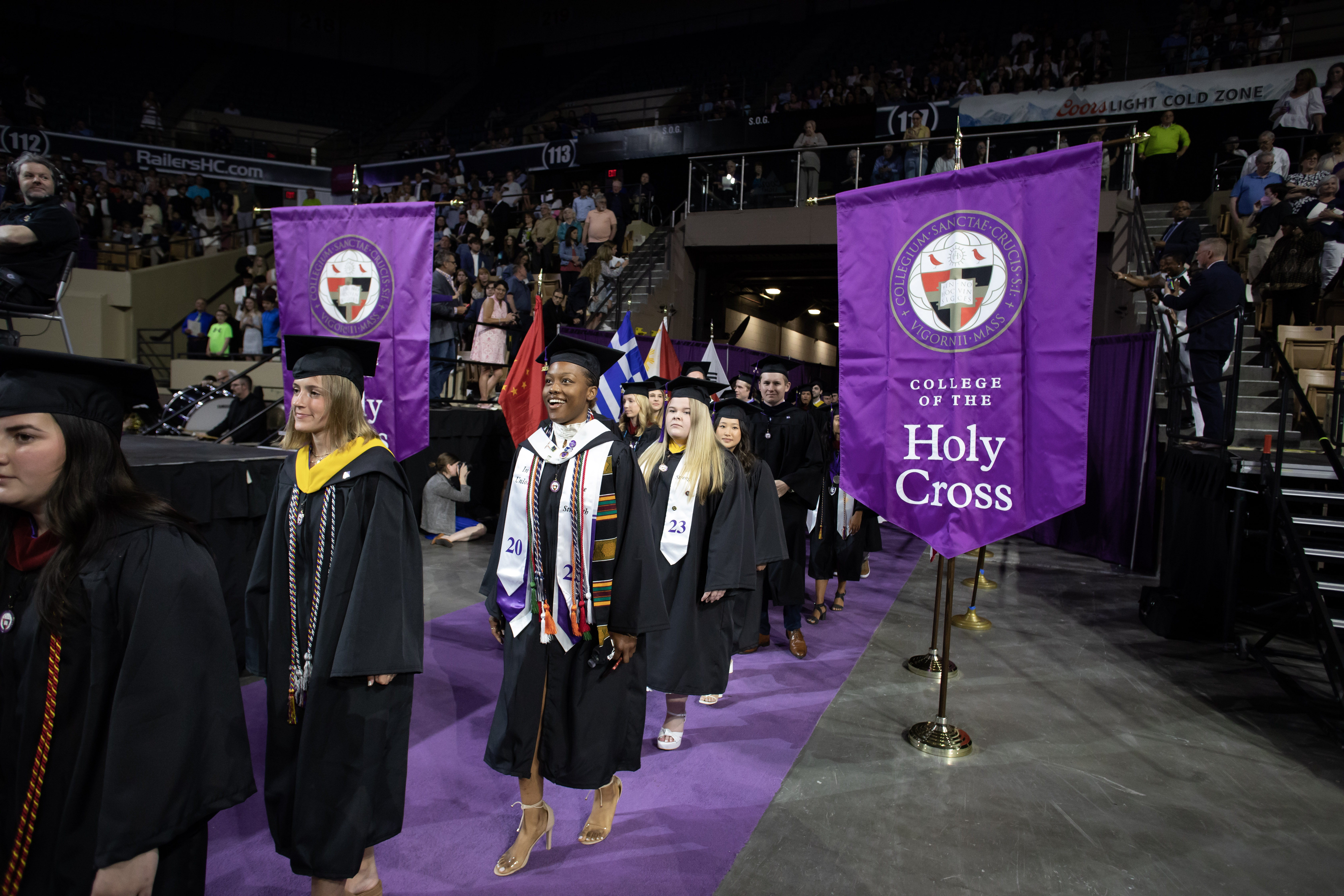 A college graduate during commecement