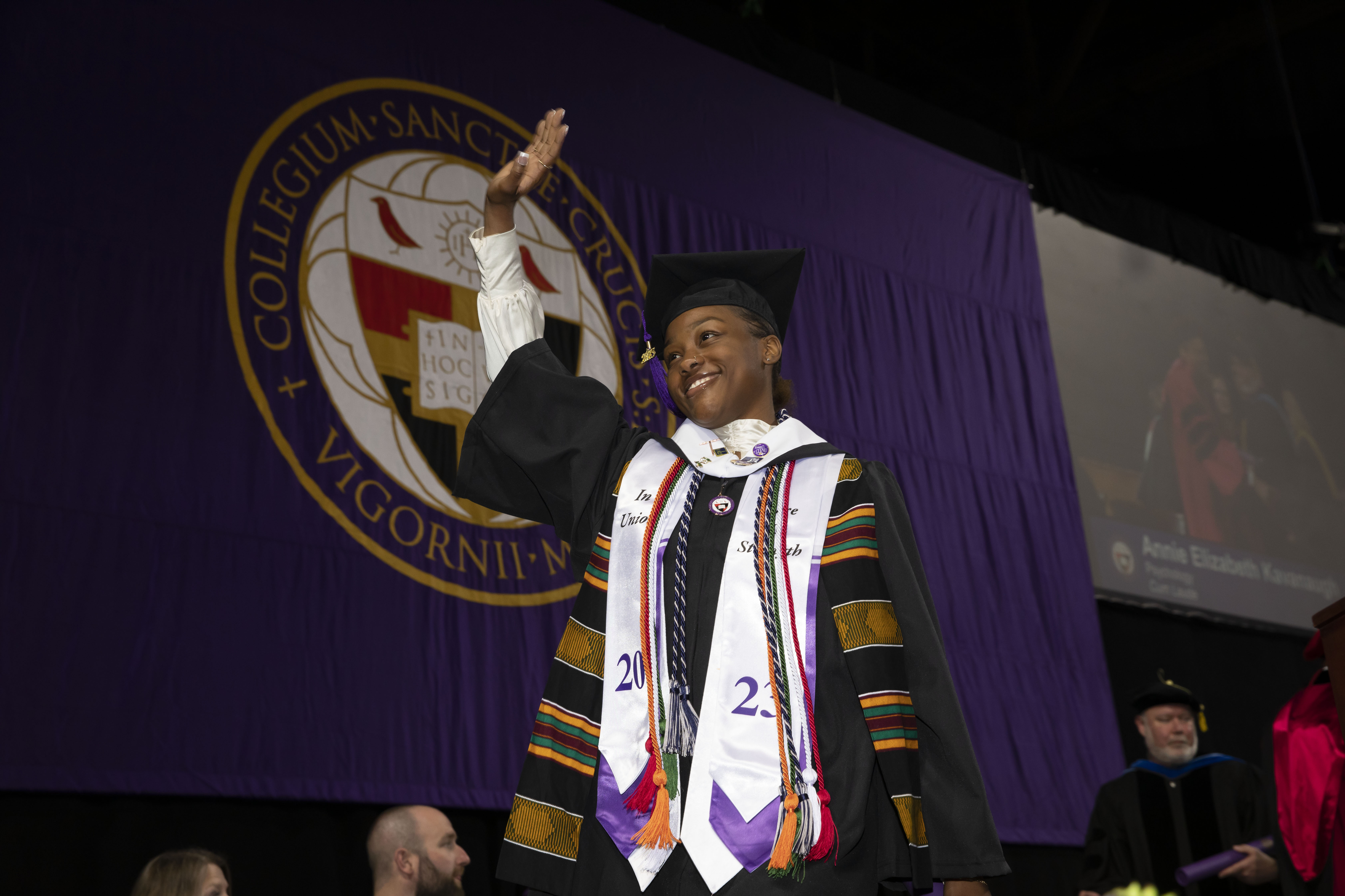 A college graduate during commecement