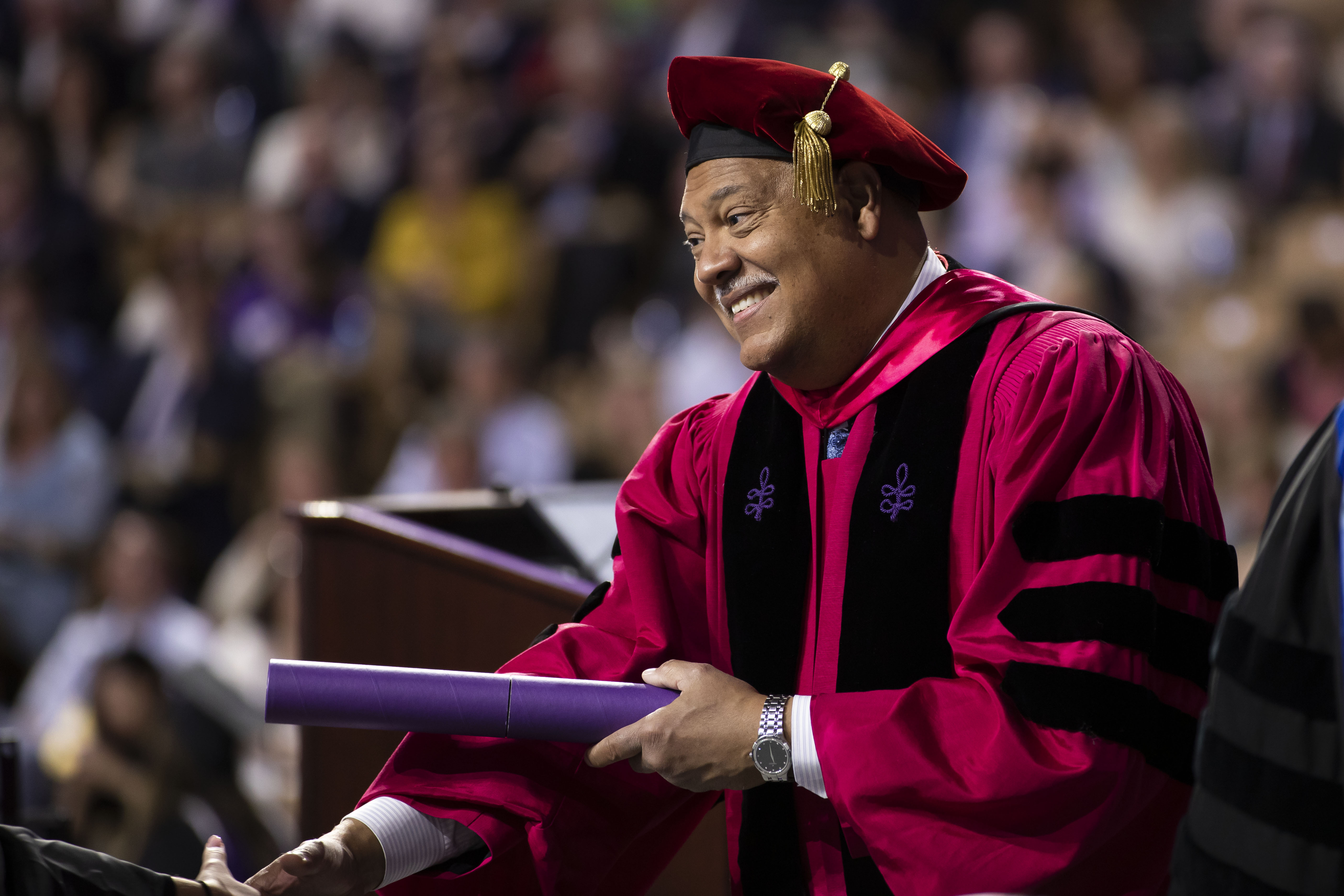 A college graduate during commecement