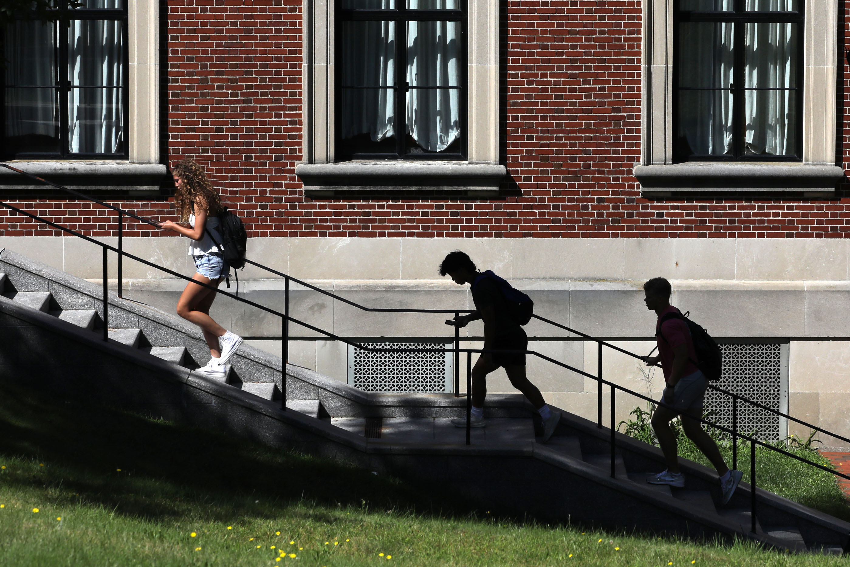Student(s) walking on a college campus