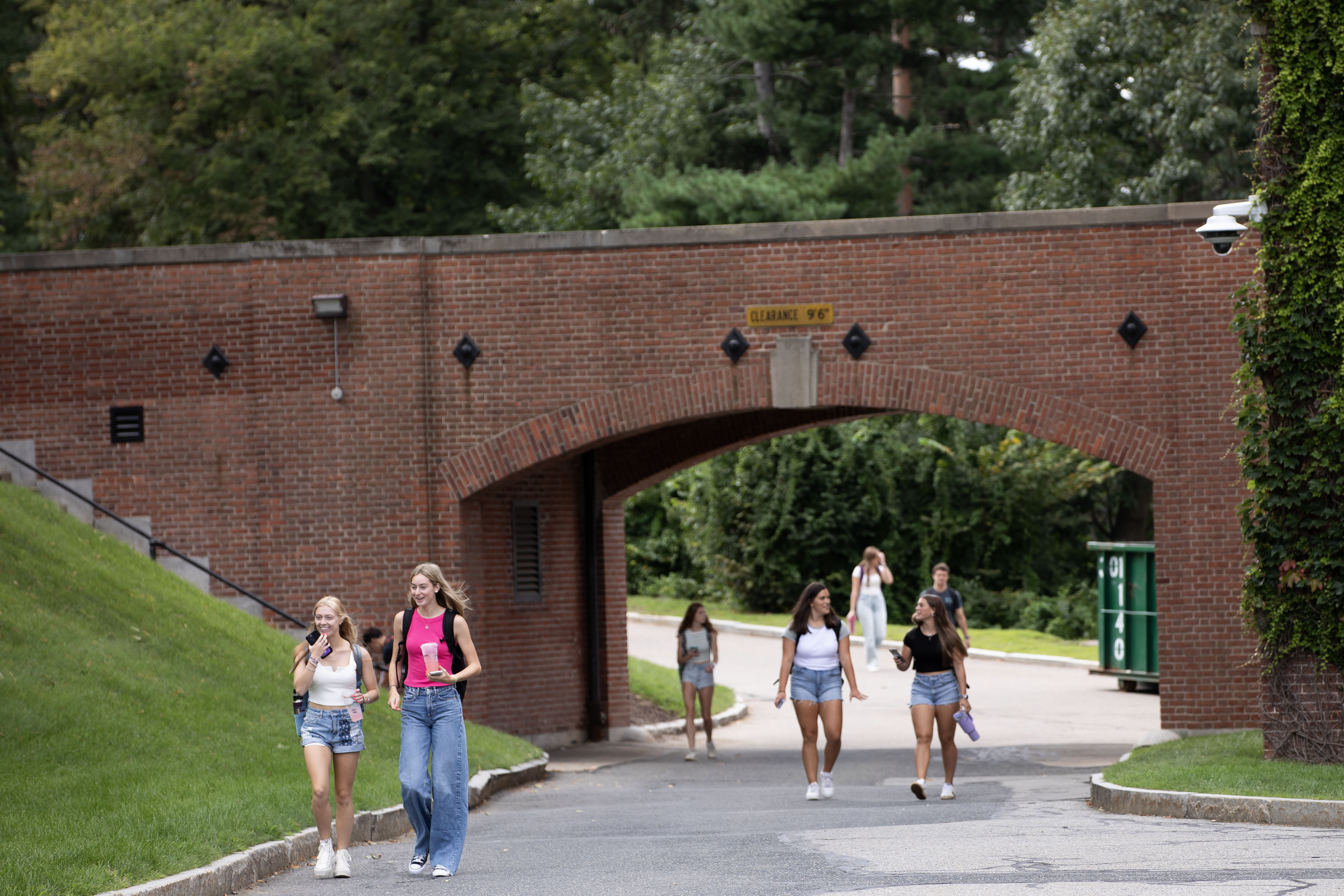 Student(s) walking on a college campus