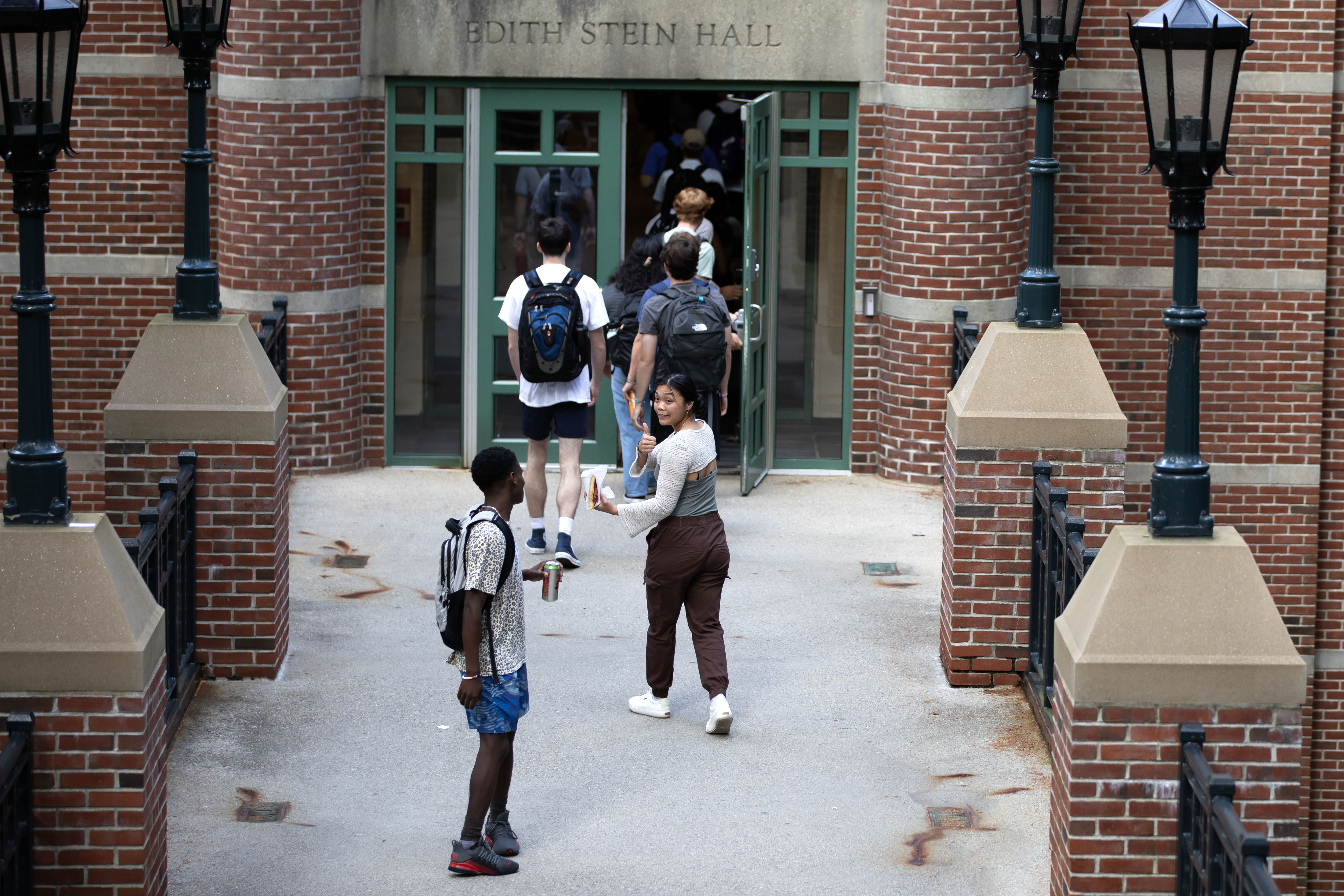 Student(s) walking on a college campus