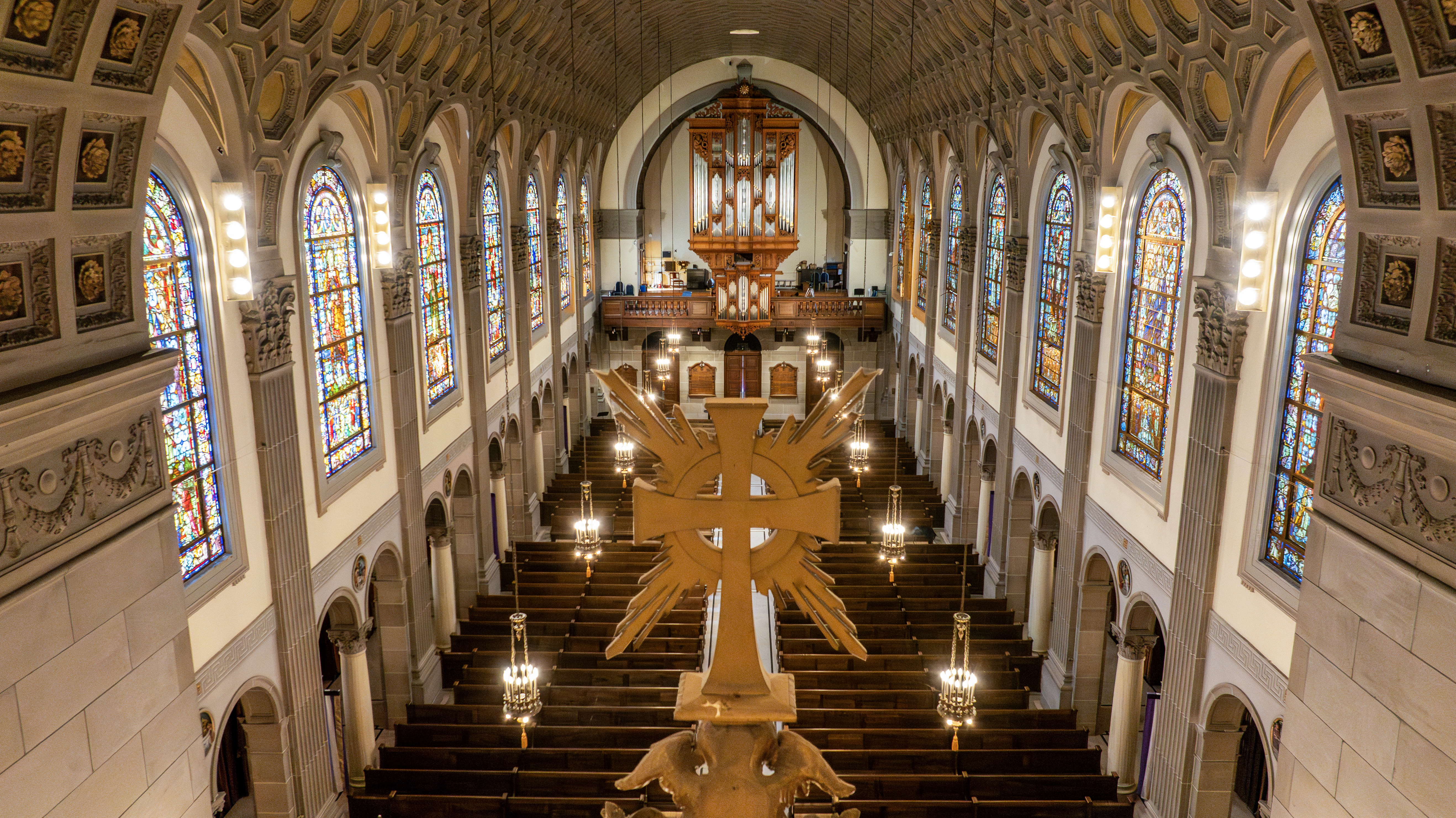 inside of St. Joseph Memorial Chapel