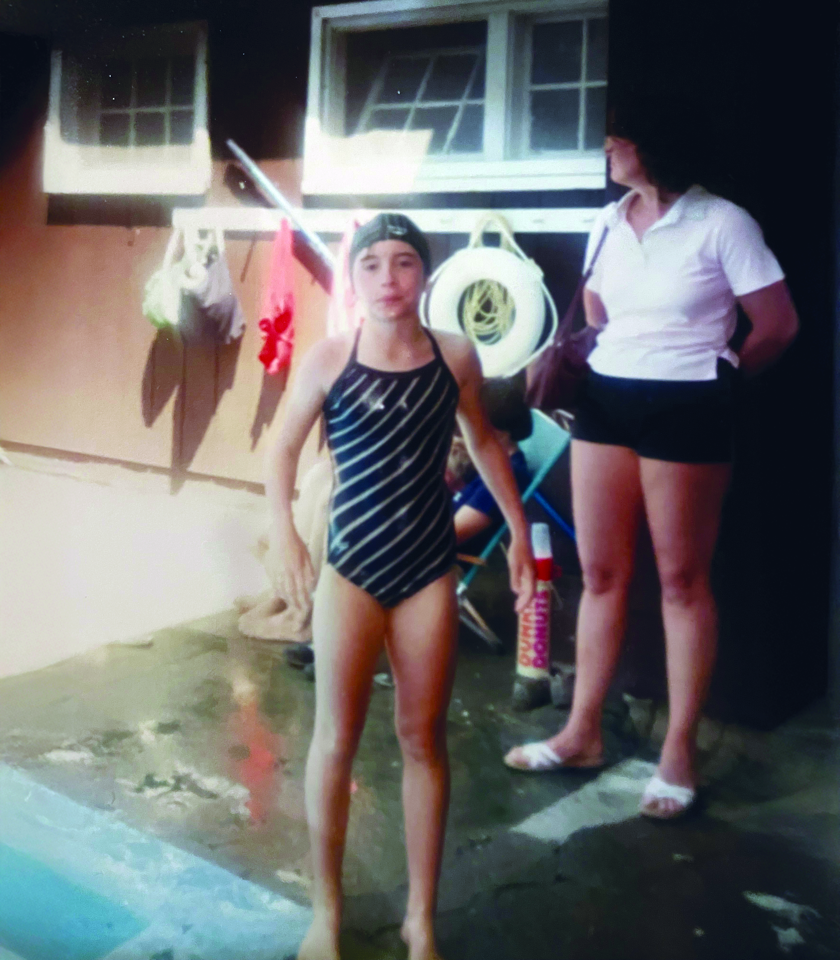 Young girl in swimsuit