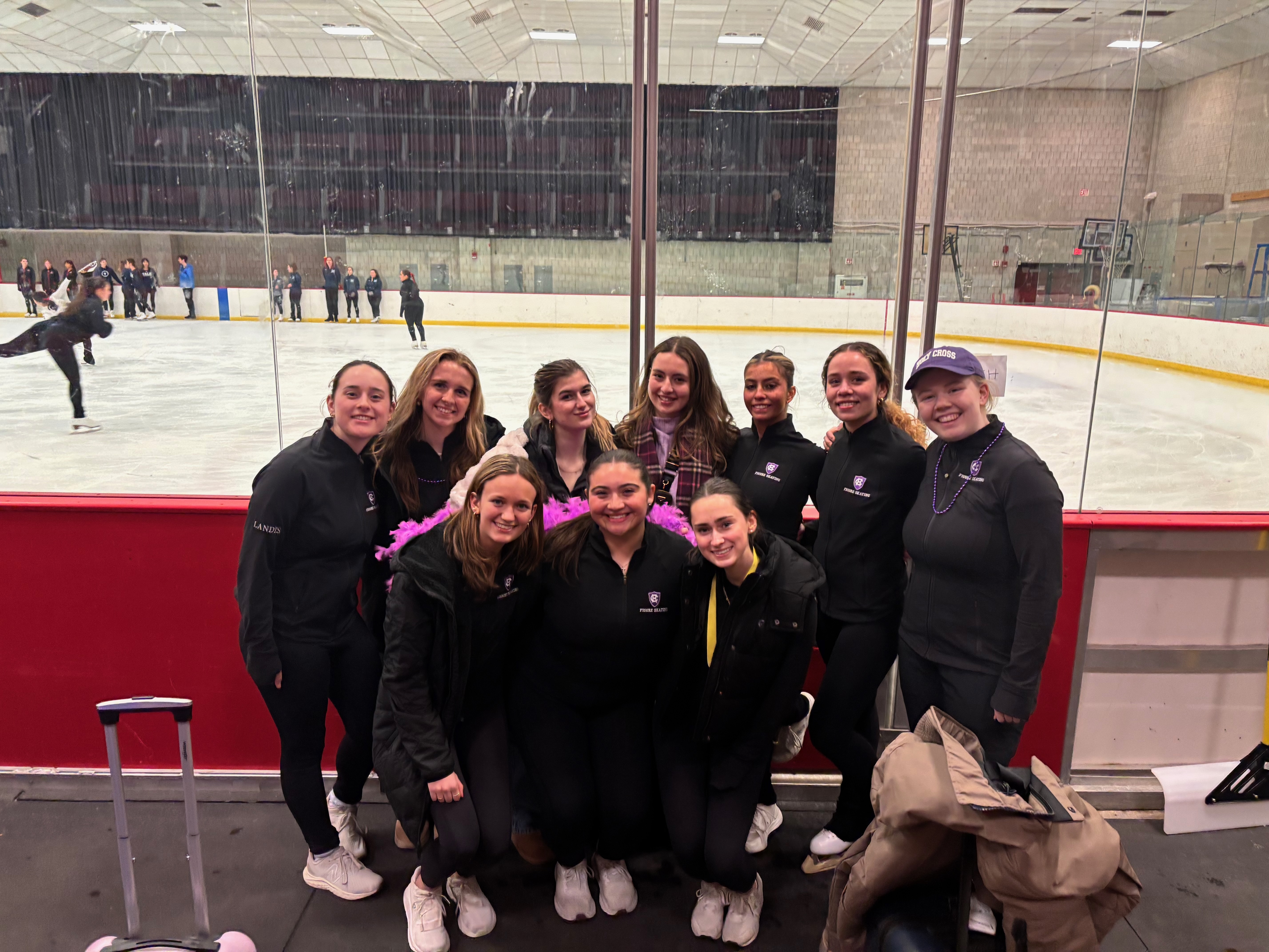 Holy Cross Skate Club at the rink