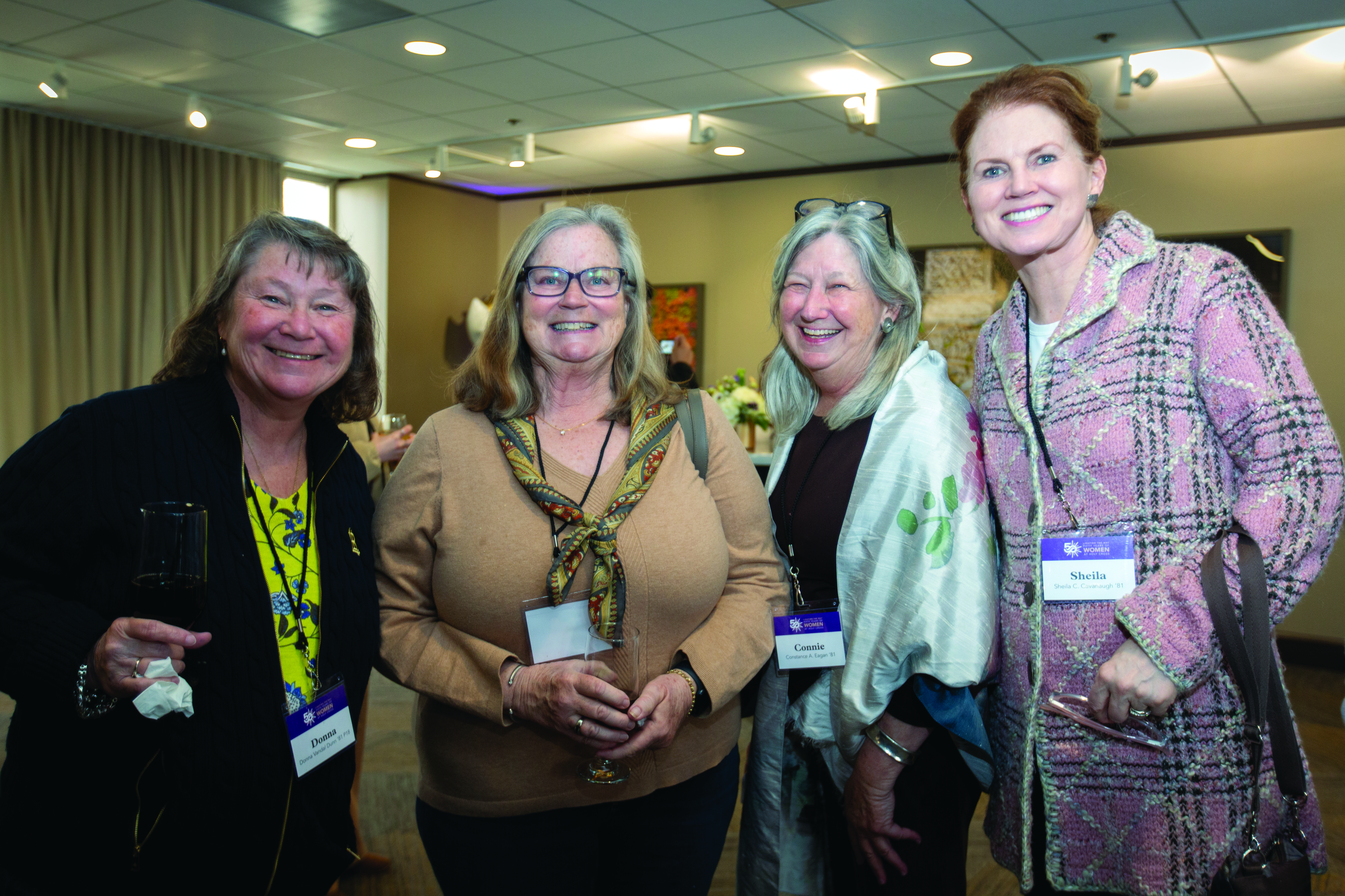 Group of women at coeducation celebration