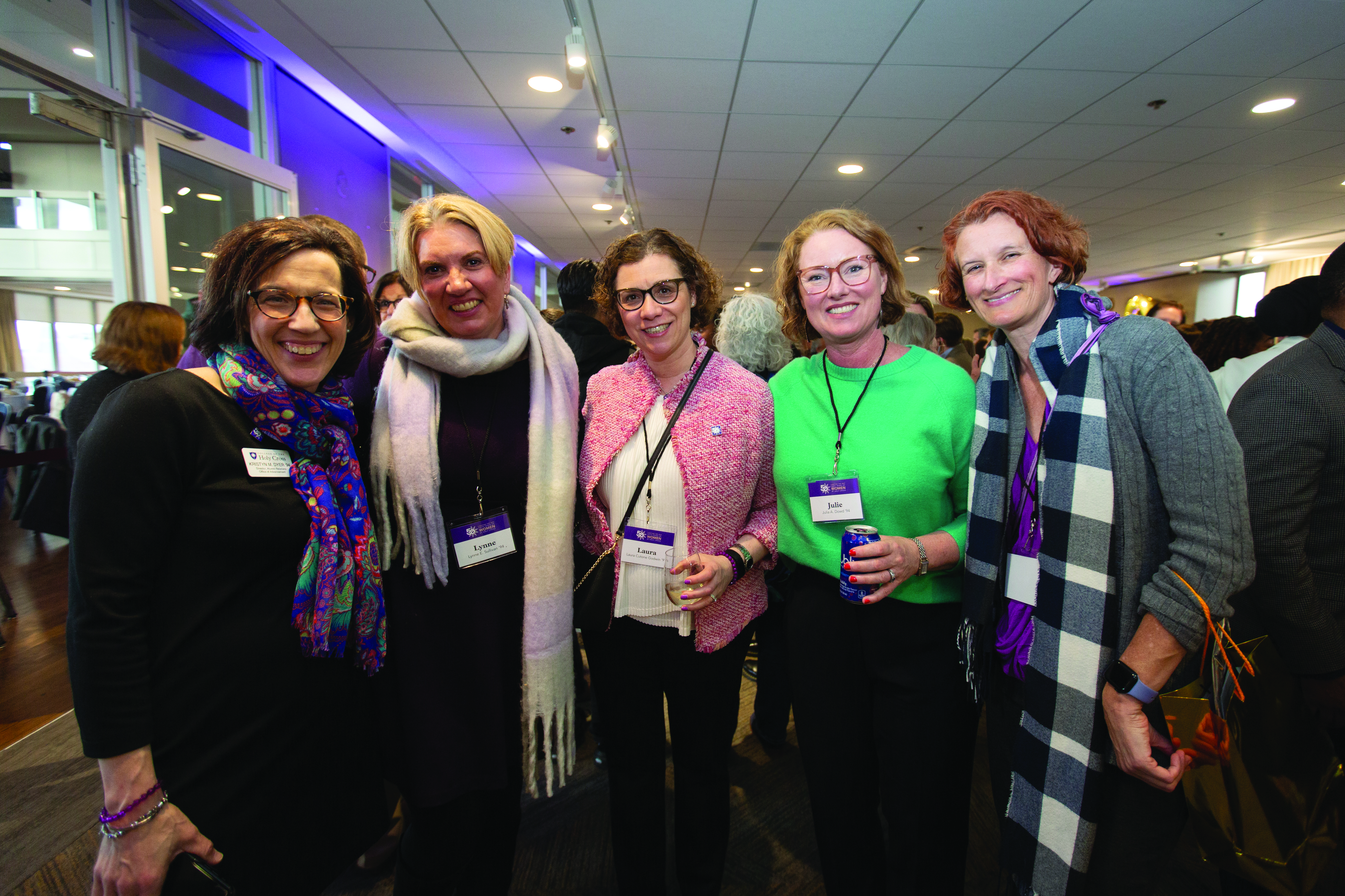 Group of women at coeducation celebration