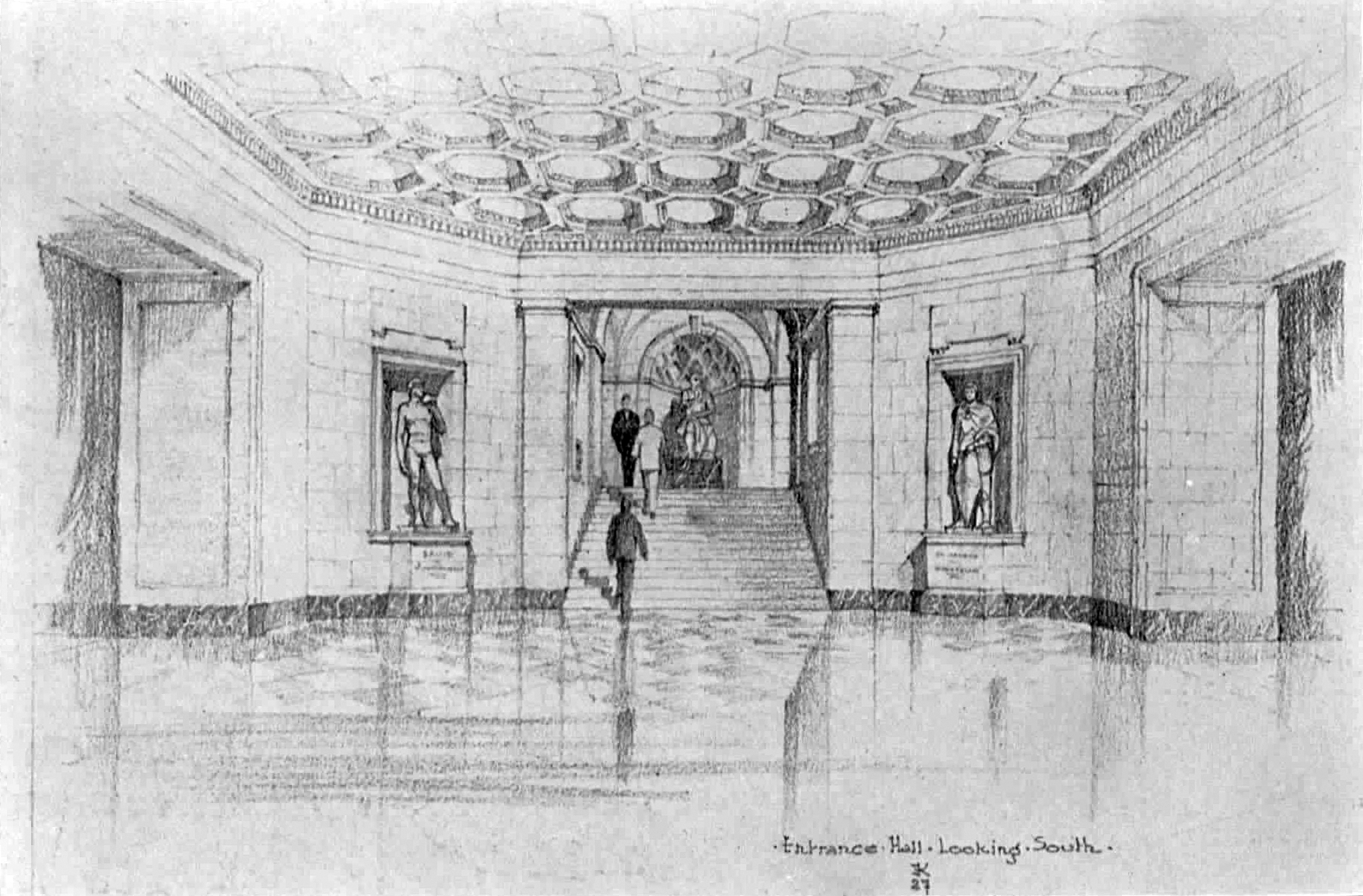 Sketch of the Dinand vestibule