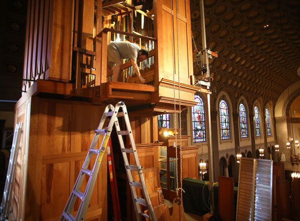 Chapel organ work