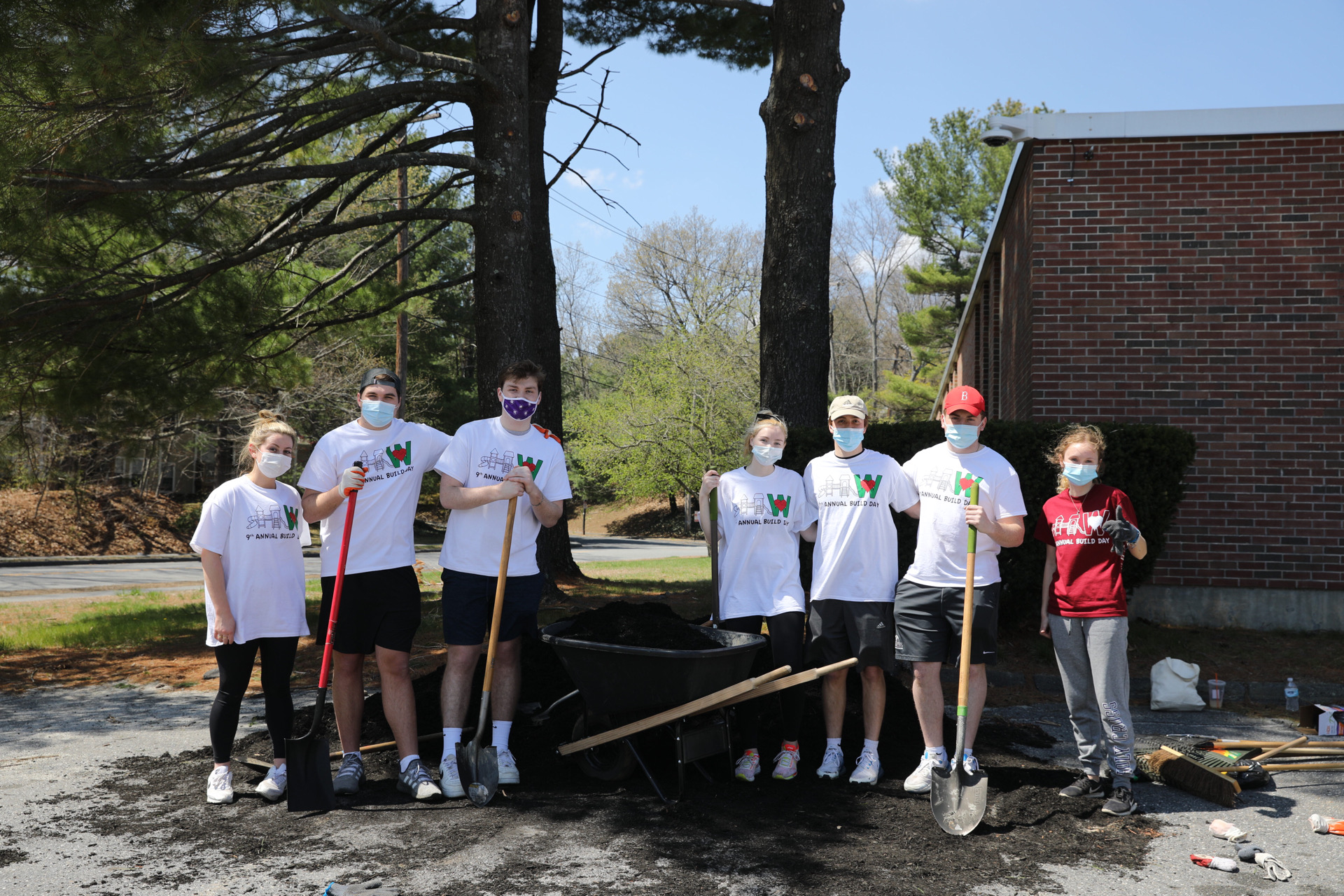Holy Cross students at Working for Worcester