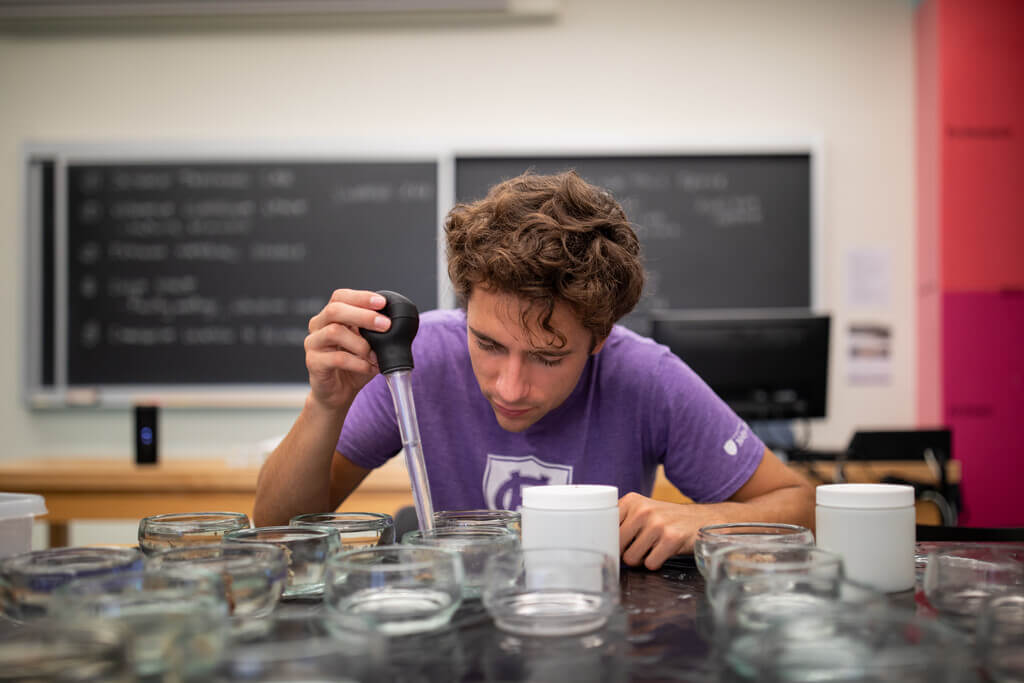 Person in a lab
