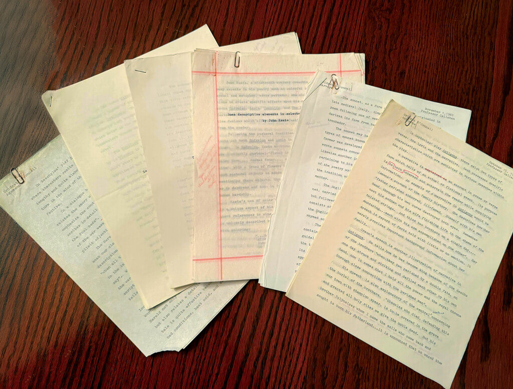 A collection of graded papers