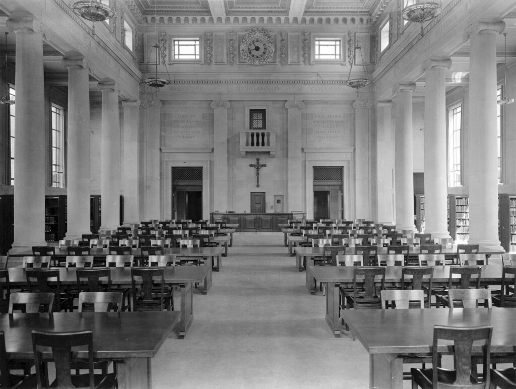 Reading room of Dinand Library