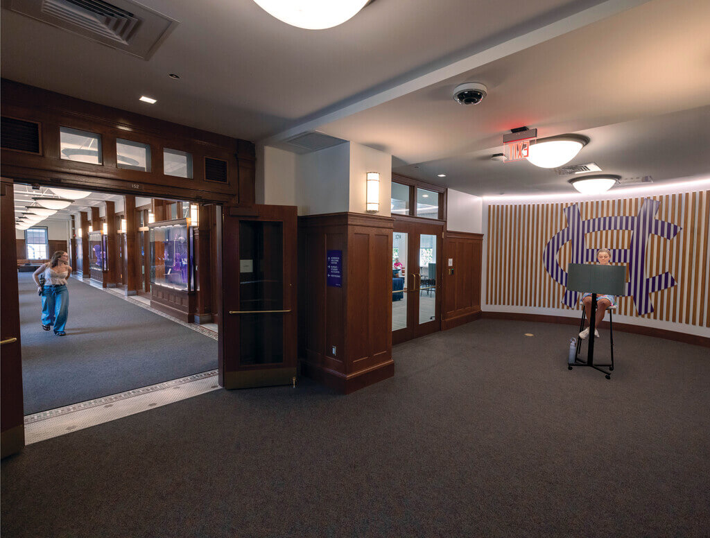 Hallway outside the Welcome Center