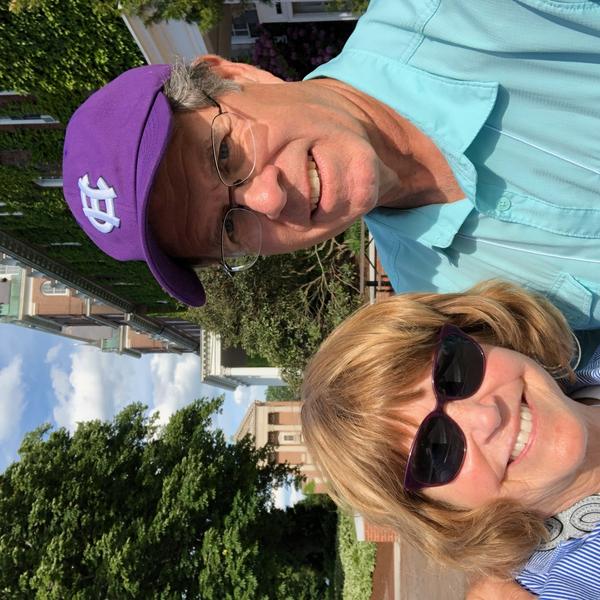 David Lynch and his wife at his 50th reunion at Holy Cross
