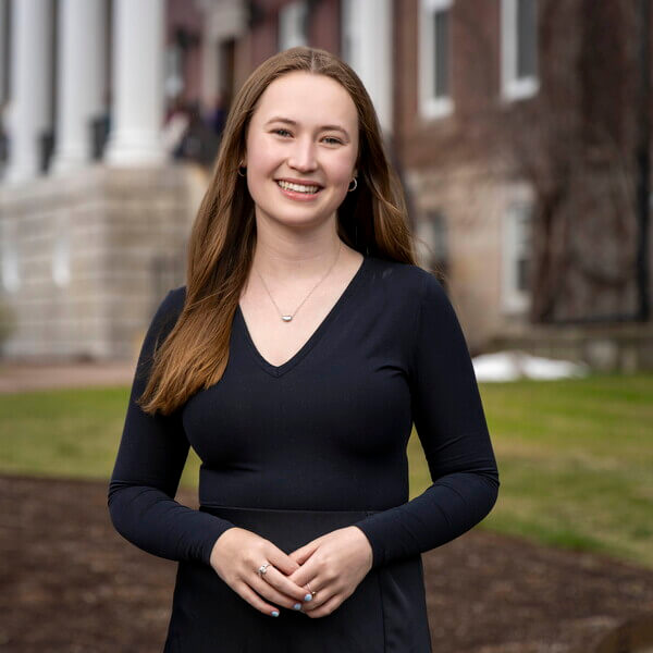 Environmental photo of Class of 2025 Valedictorian Claire Wolf '25