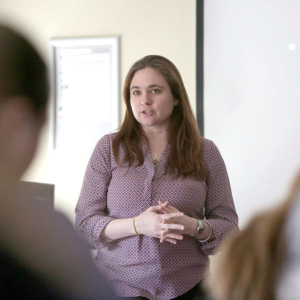 Selina Gallo-Cruz, associate professor of sociology. Photo by Tom Rettig