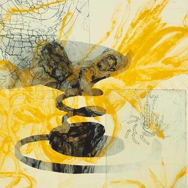 Degree of Impact, 2017. Polymer plate, etching, and stencil