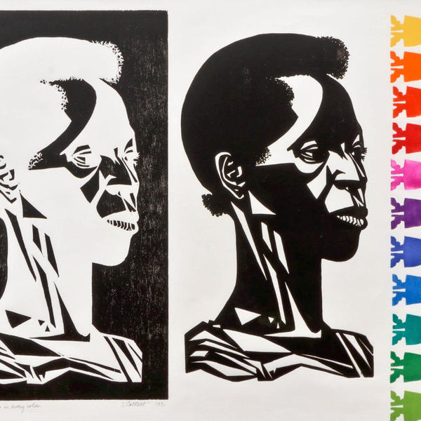 "There Is A Woman In Every Color," 1975, Elizabeth Catlett