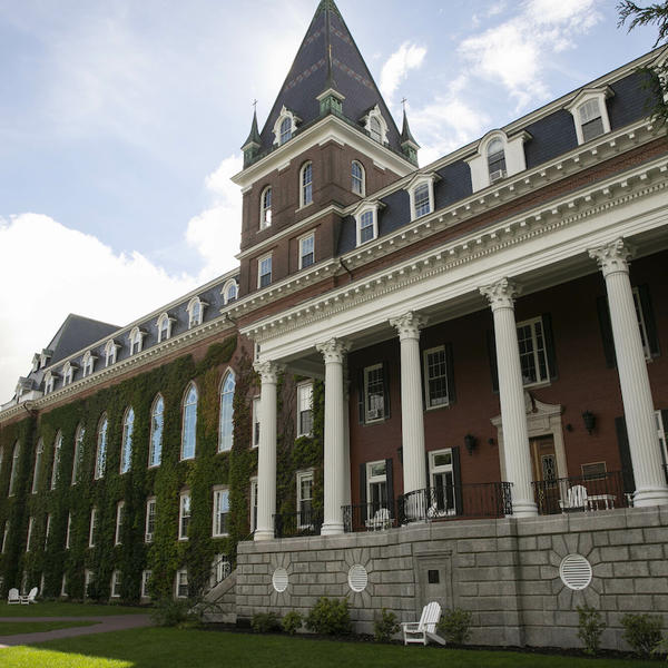 Wide angle shot of building exterior