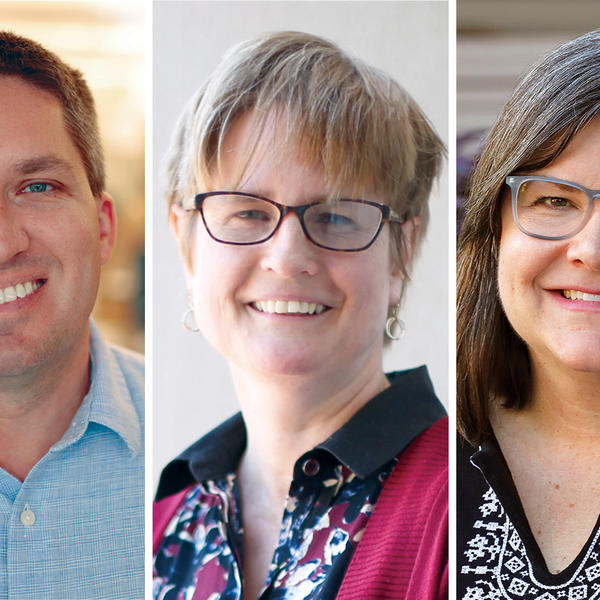 (left to right) Kenneth Mills, Ellen Perry and Stephanie Yuhl