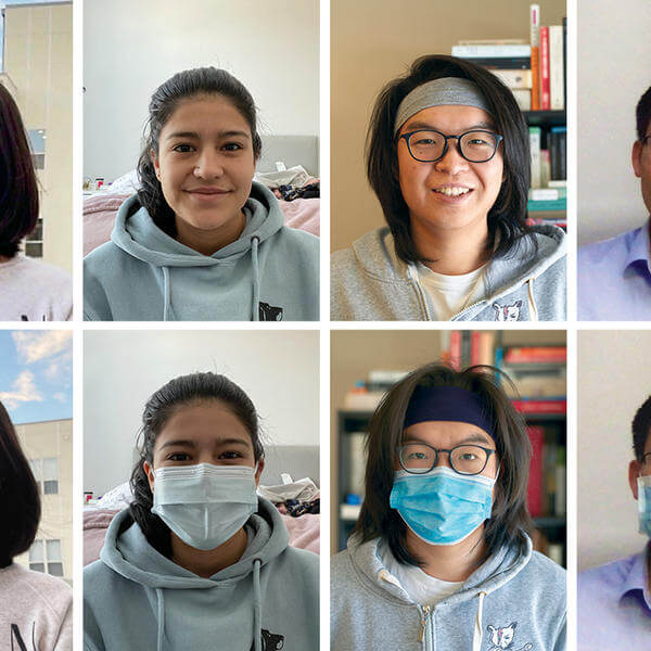 From left to right: Xinmeng (Brenda) Duan ’22, Claudia Davila ’20, Zicong (Chris) Li ’21 and Jinze Mi ’23.