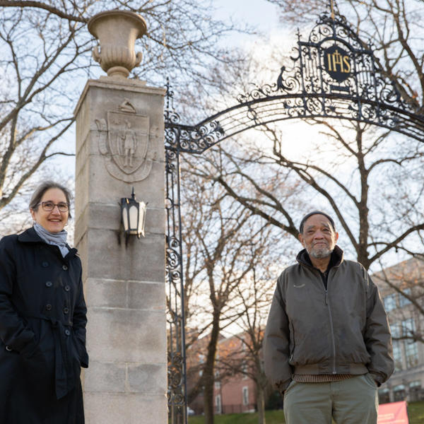 Thomas Doughton, senior lecturer of interdisciplinary studies, and Sarah Luria, professor of English and director of the Environmental Studies Program, two of the faculty members involved in the creation of the documentary