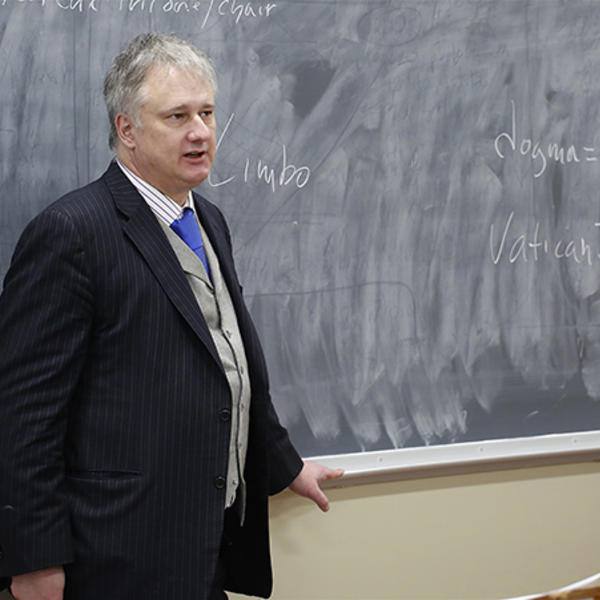 Mathew Schmalz, associate professor of religious studies. Photo by John Buckingham
