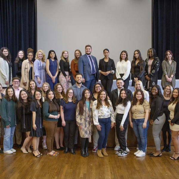 2022 Tri-Alpha student honorees. Photo by John Buckingham