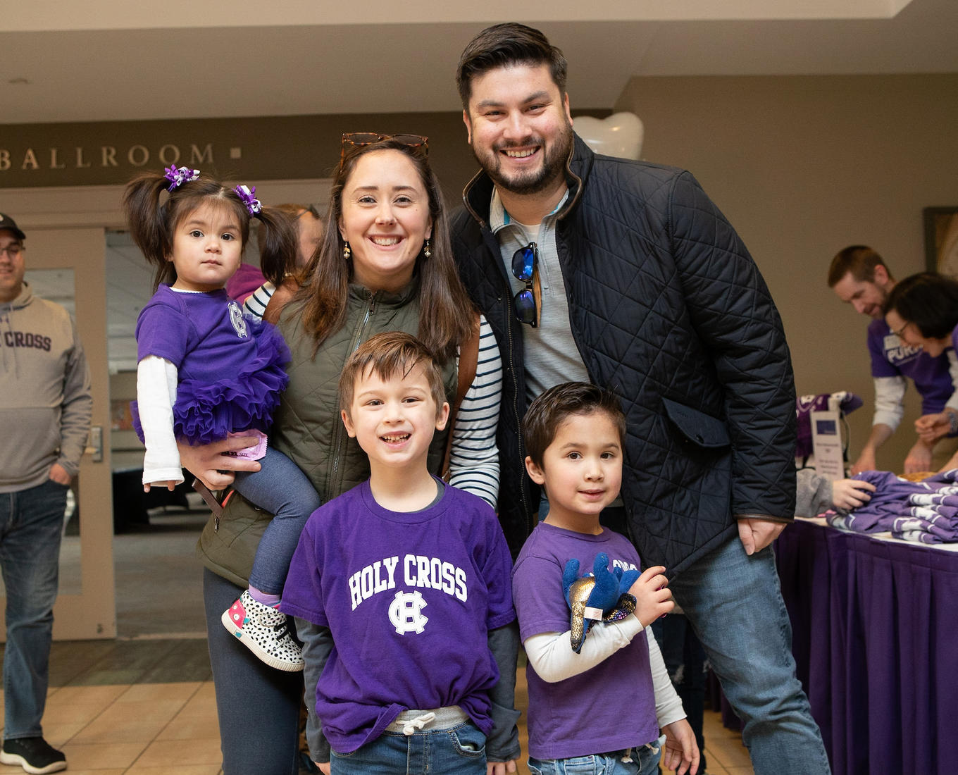Family of Holy Cross alumni checking in for Homecoming 2024