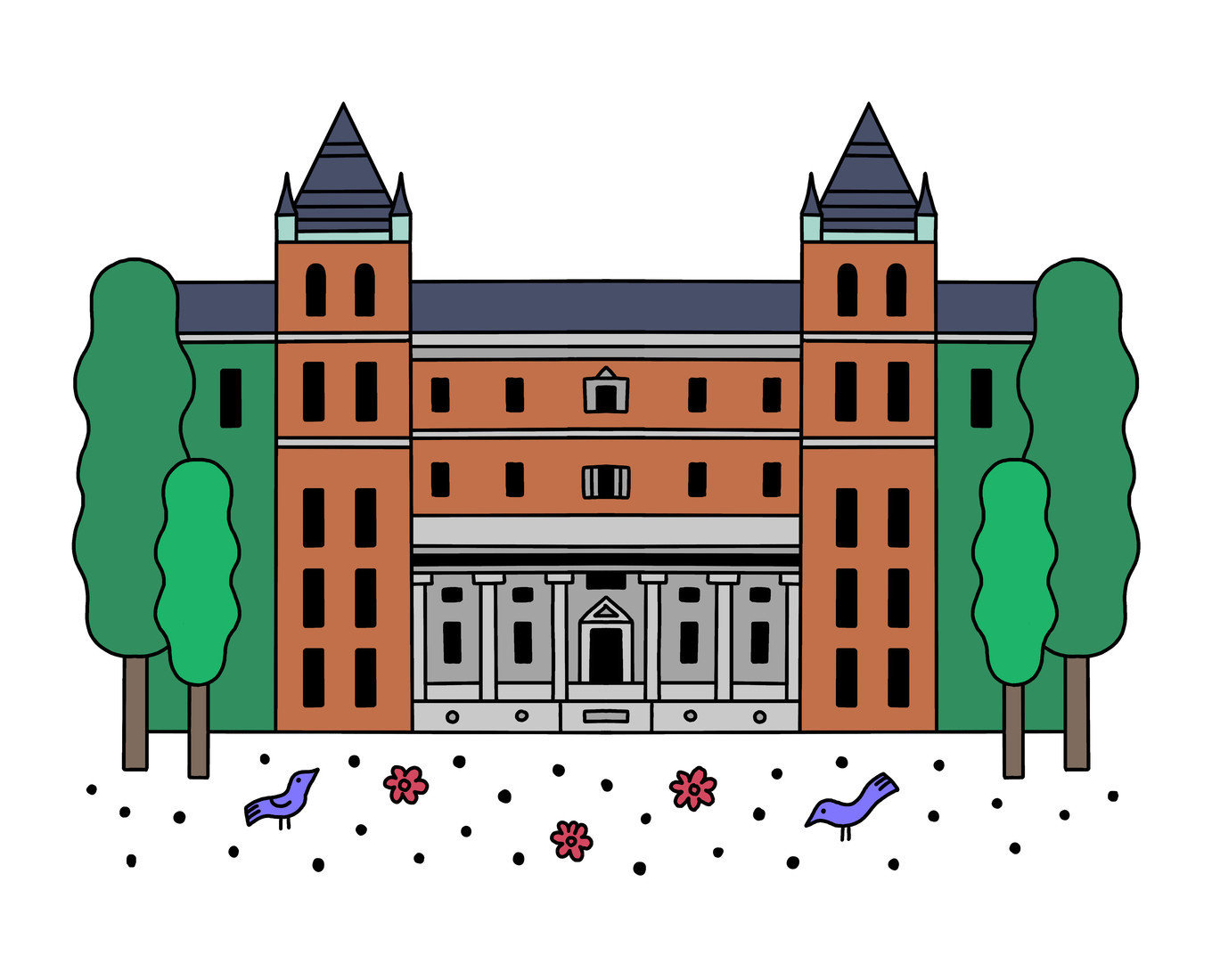 Fenwick hall illustration