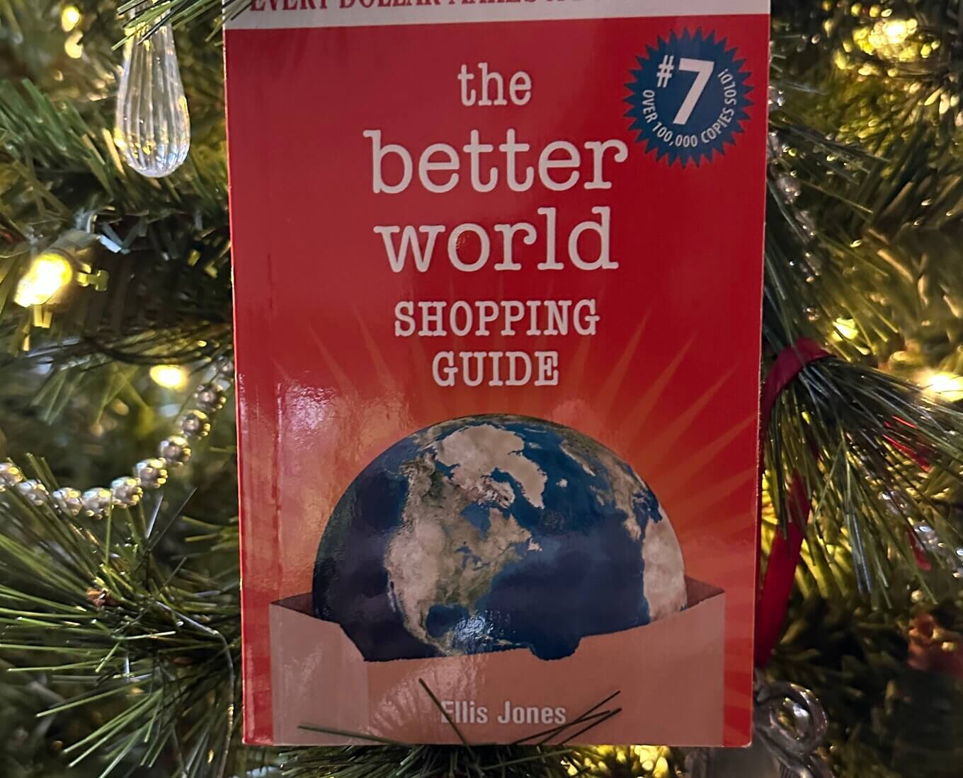 Book and Christmas tree