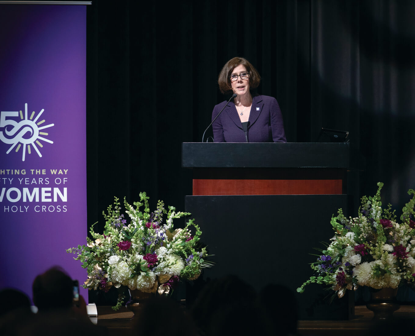 Speaker at 50th anniversary of coeducation celebration