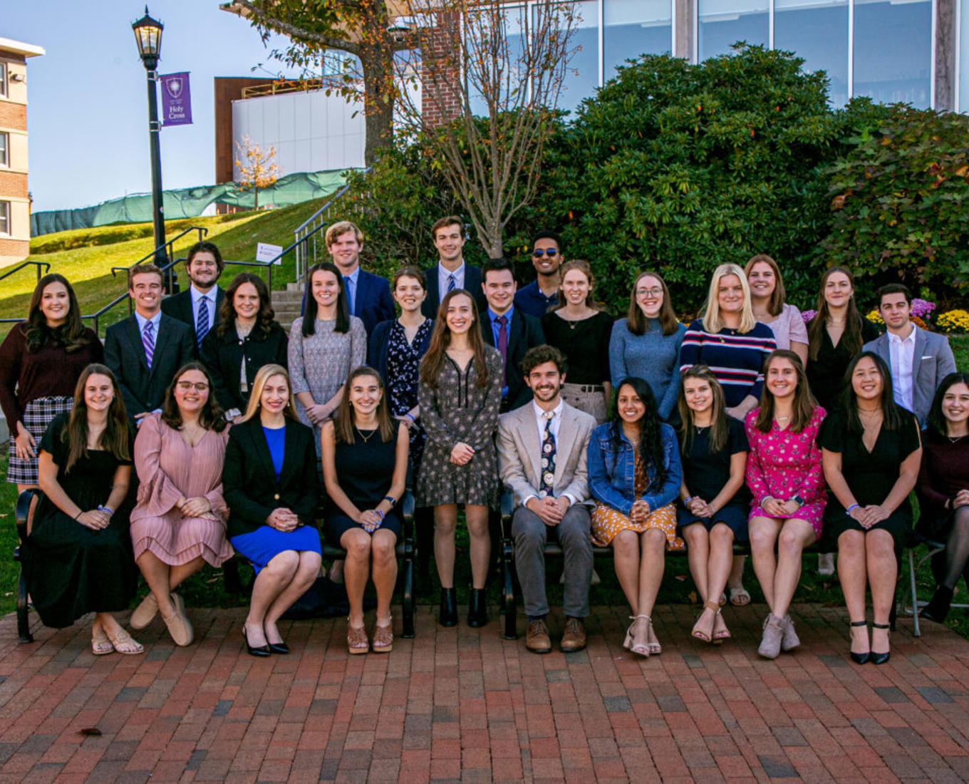 2021 Alpha Sigma Nu student honorees. Photo by John Buckingham