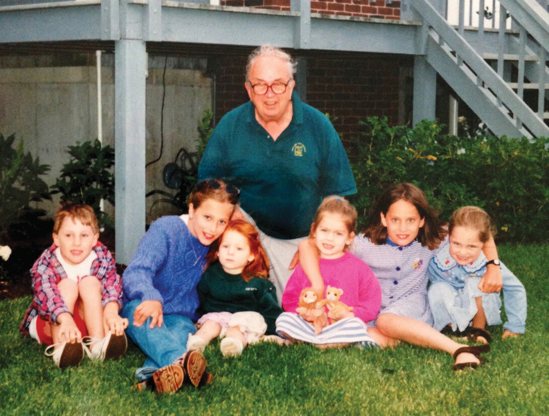 Callahan with his grandchildren